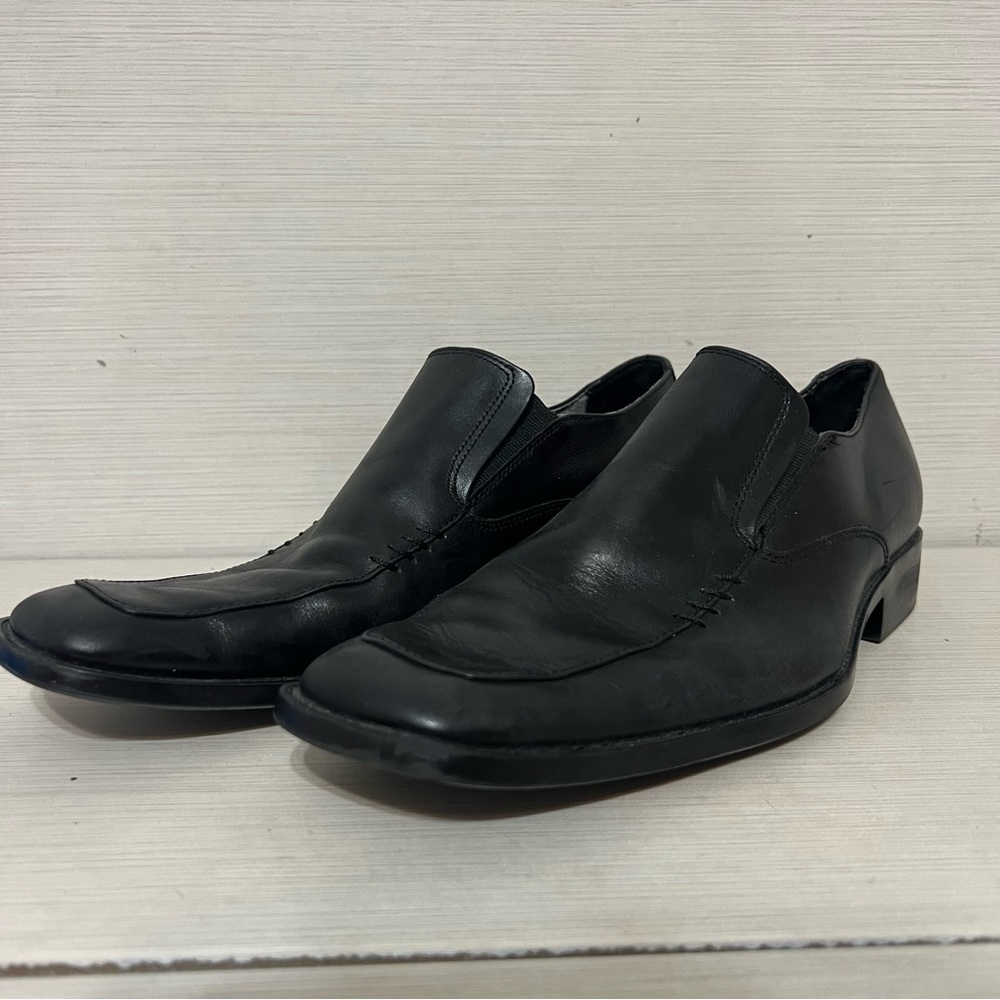 Steve Madden P-Klak Black Leather Men's Shoes